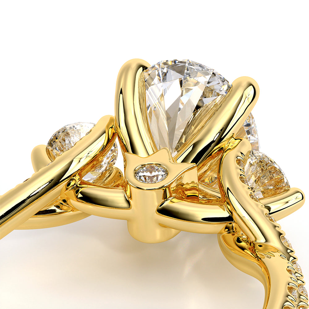 Renaissance-962-3OV12-18K Yellow Gold Oval
