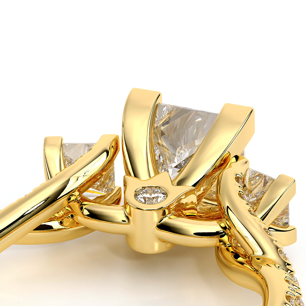 Renaissance-962-3P12-18K Yellow Gold Princess