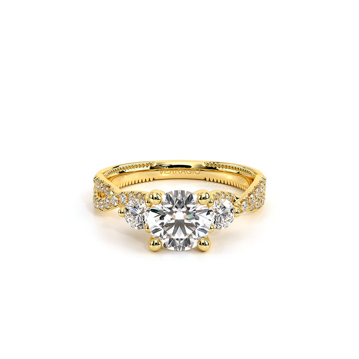 Renaissance-962-3R12-14K Yellow Gold Round