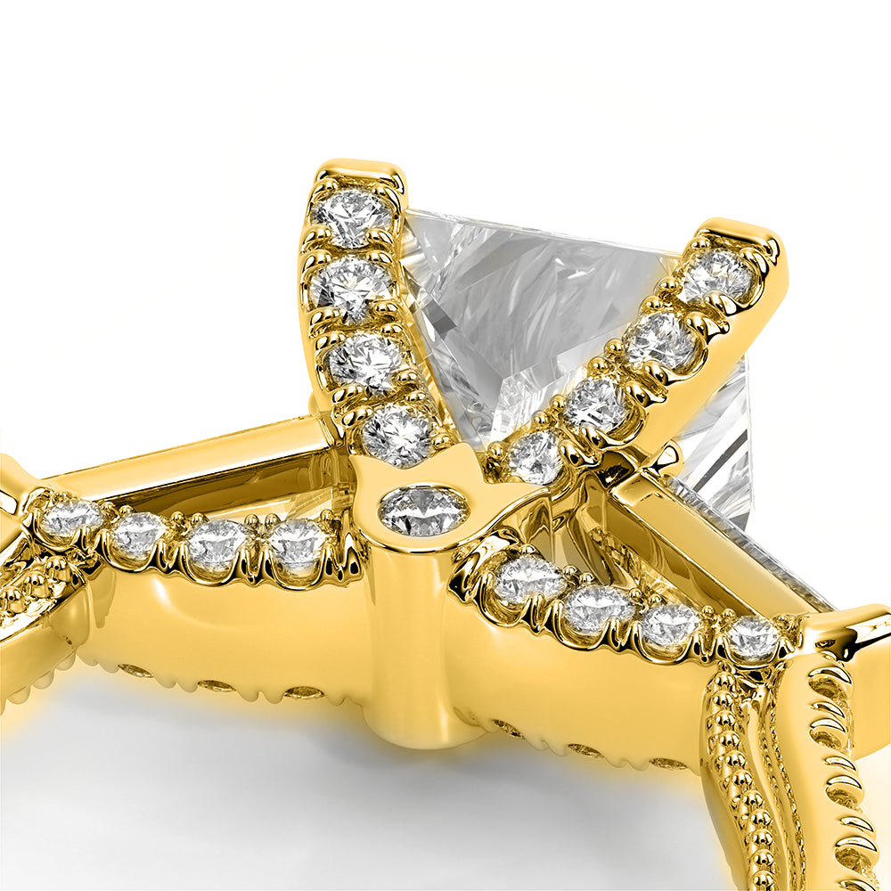 Renaissance-991P15-18K Yellow Gold Princess