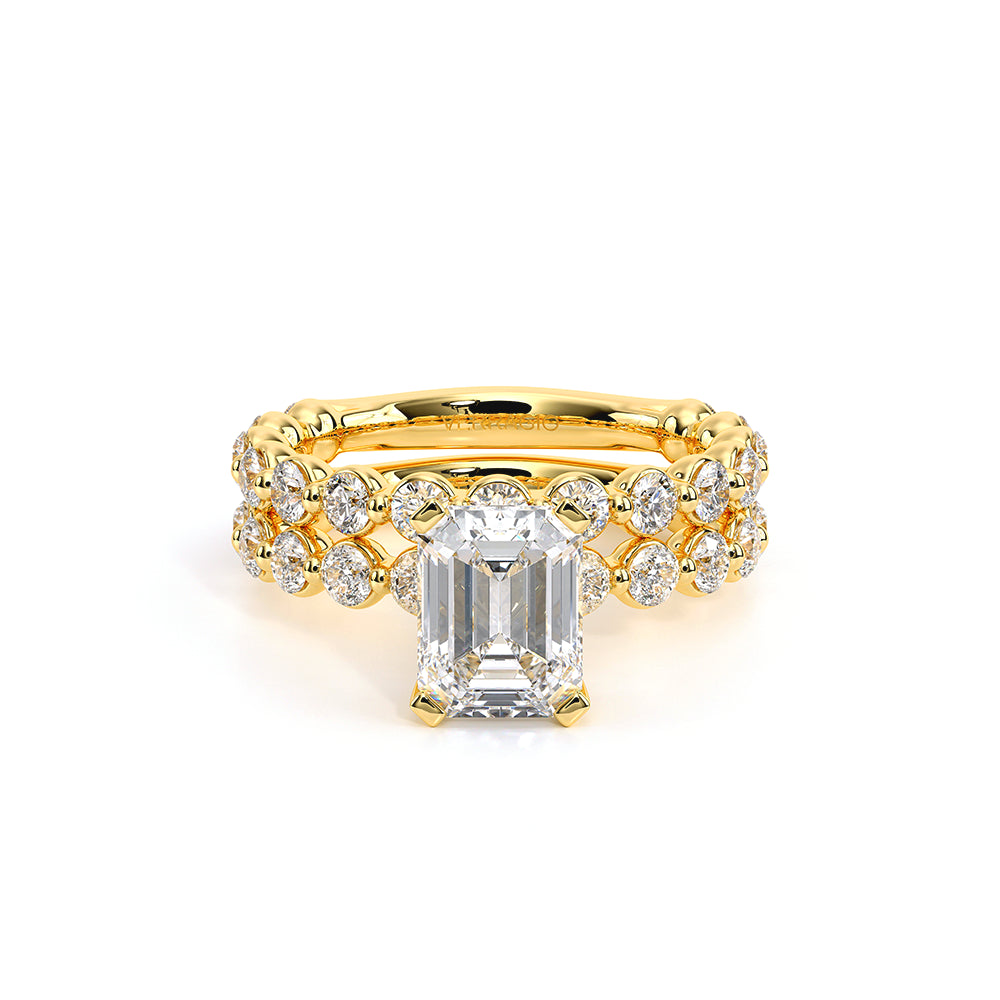 Renaissance-989EM25-14K Yellow Gold Emerald