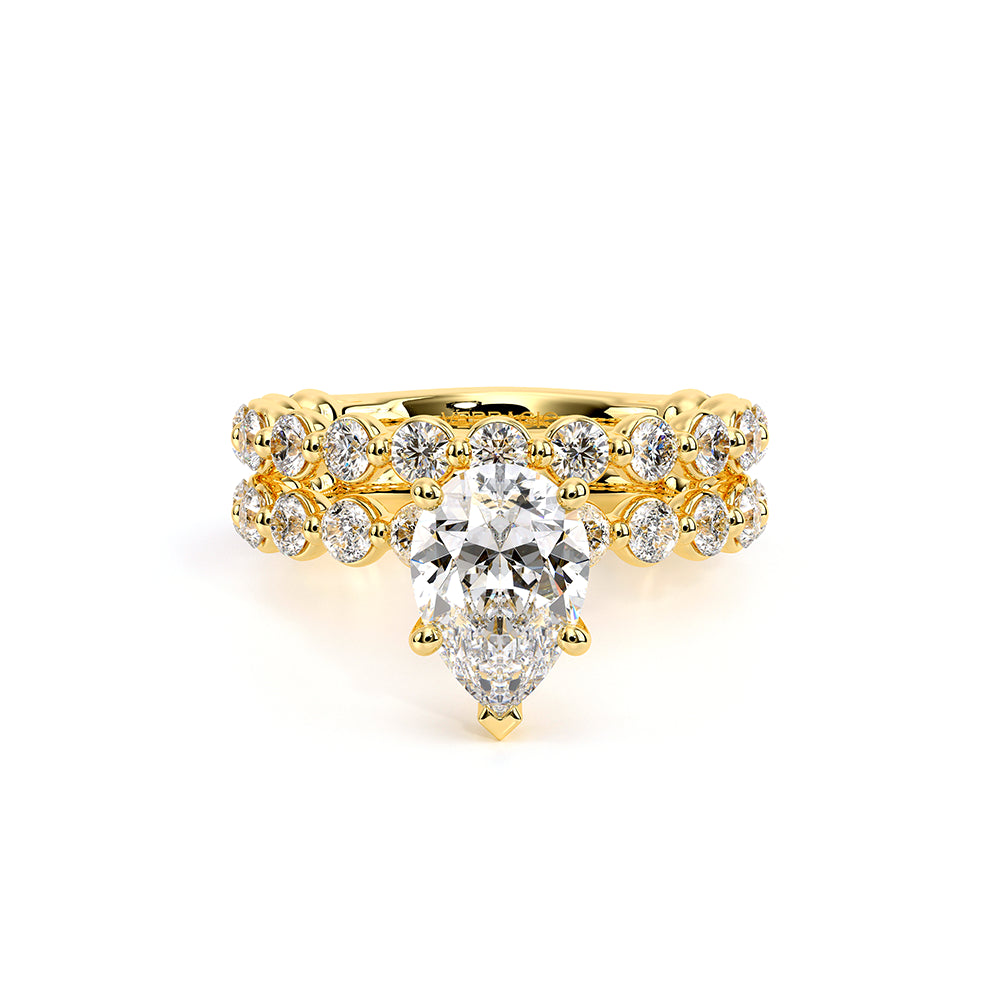 Renaissance-989PS25-18K Yellow Gold Pear