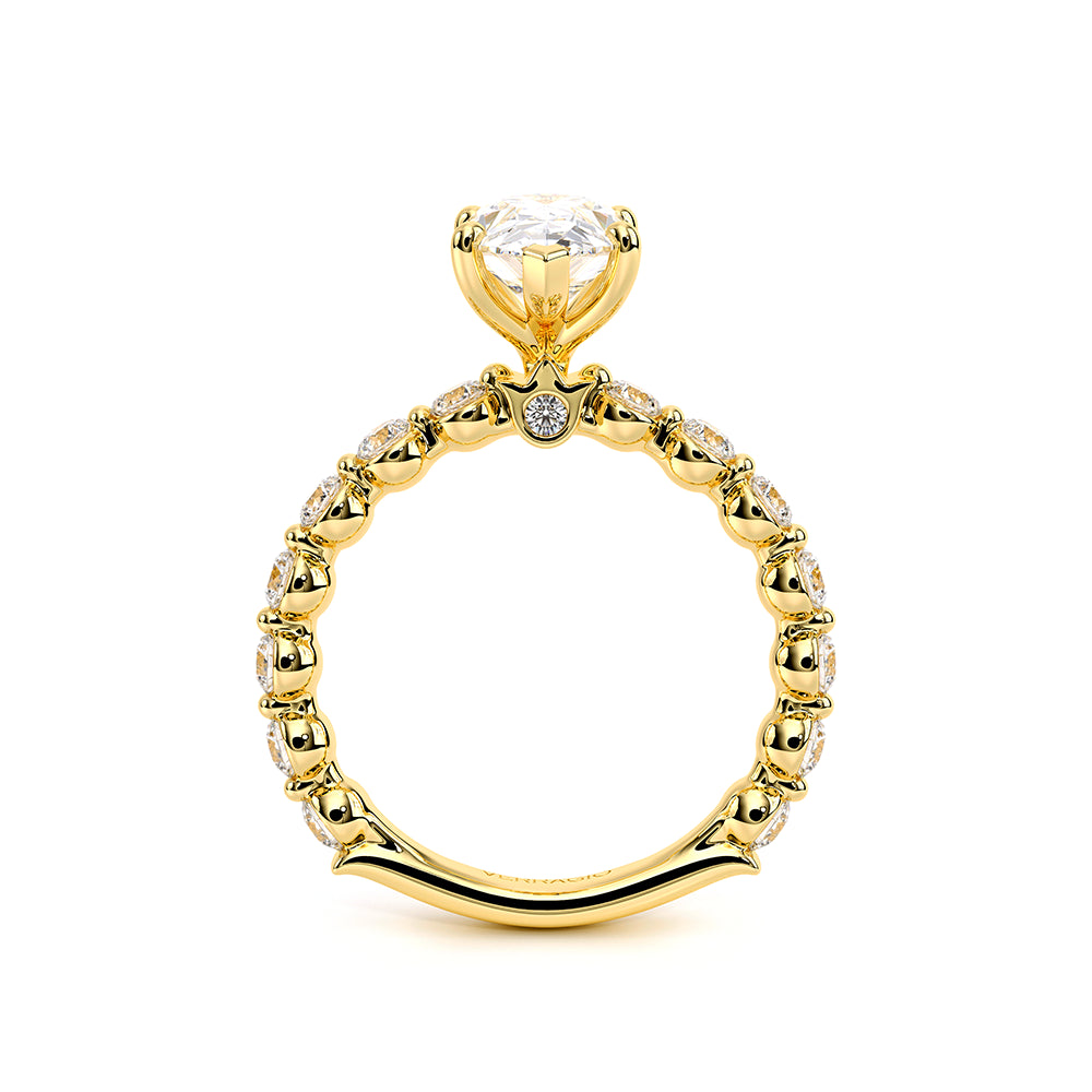 Renaissance-989PS25-18K Yellow Gold Pear