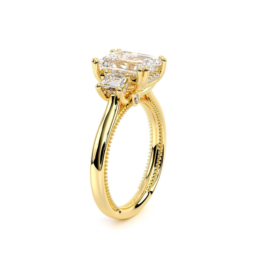 Renaissance-993EM-S-14K Yellow Gold Emerald