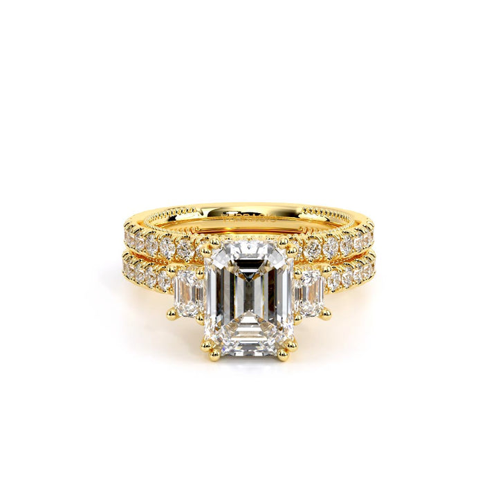 Renaissance-993EM17-14K Yellow Gold Emerald