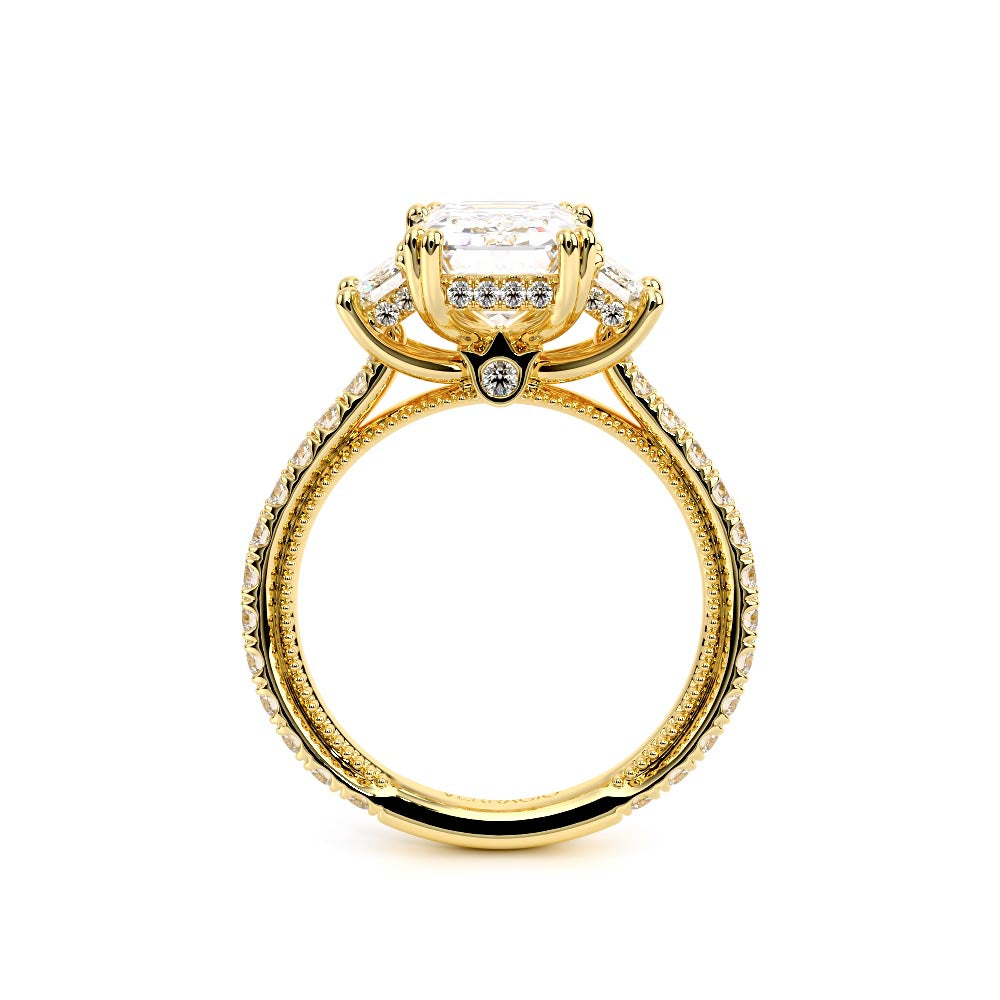Renaissance-993EM17-14K Yellow Gold Emerald