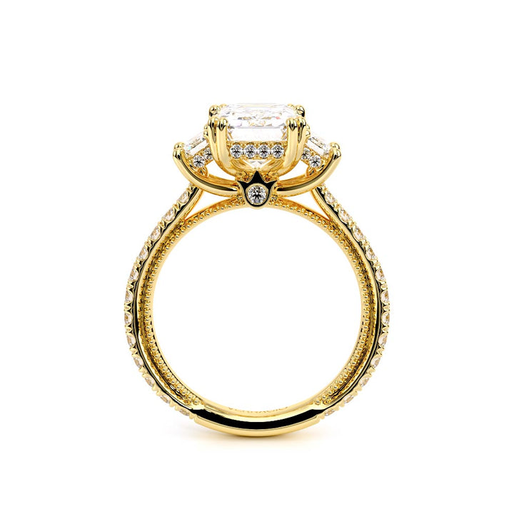 Renaissance-993EM17-18K Yellow Gold Emerald