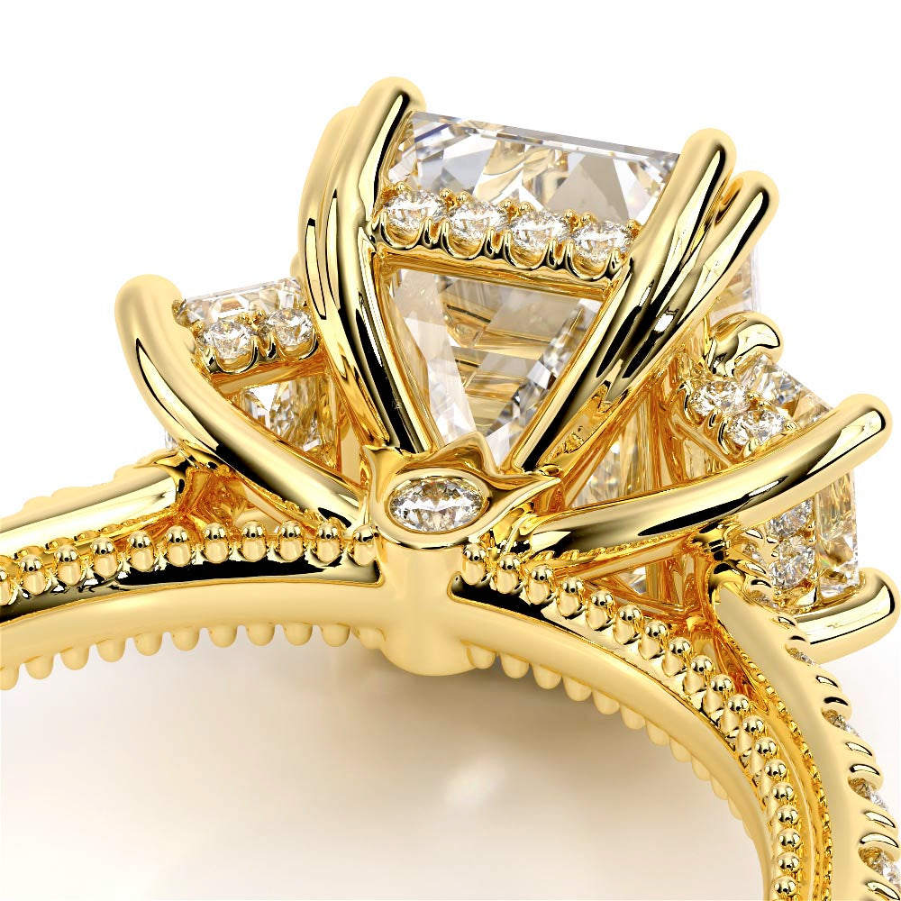 Renaissance-993EM17-14K Yellow Gold Emerald
