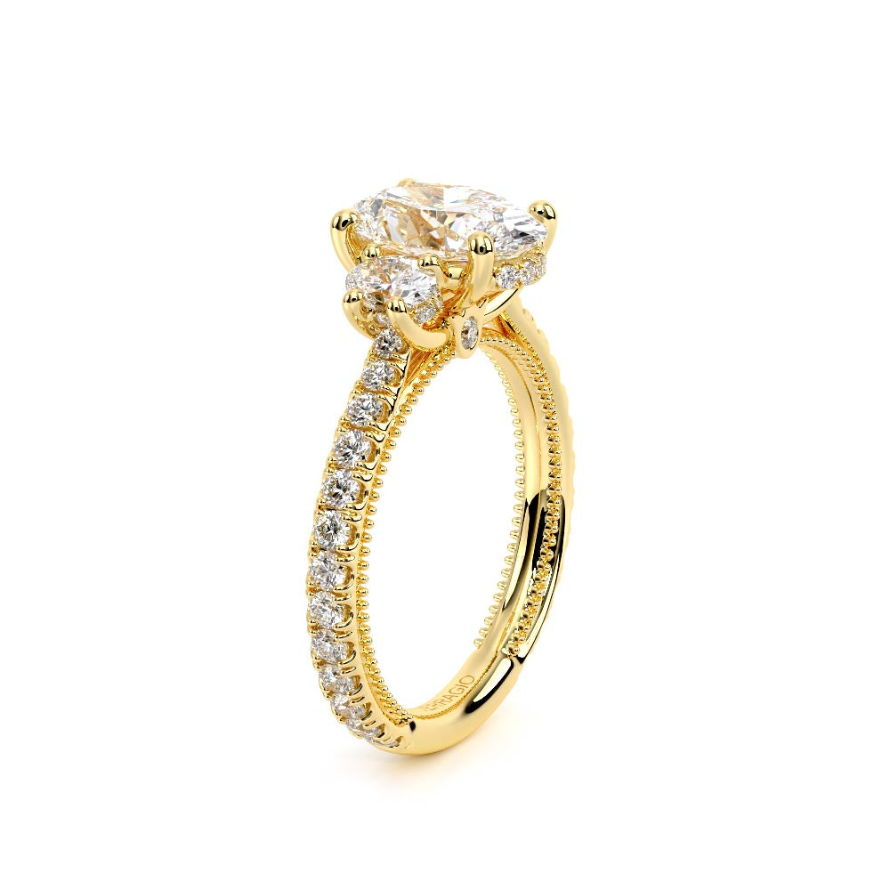 Renaissance-993OV17-18K Yellow Gold Oval