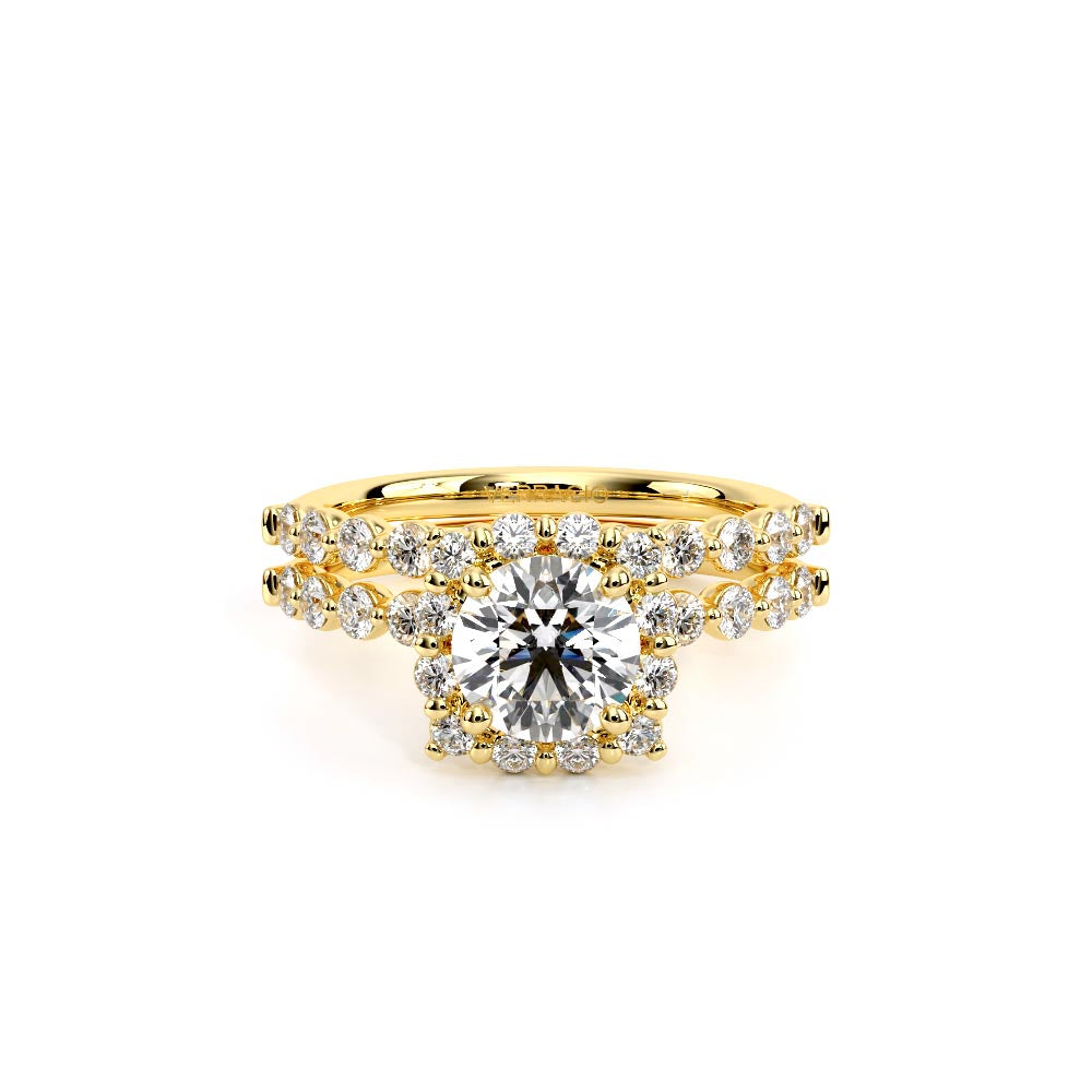 Renaissance-990CU20-18K Yellow Gold Cushion