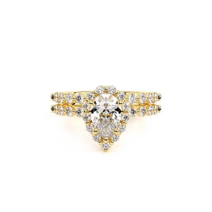 Renaissance-990PS20-14K Yellow Gold Pear