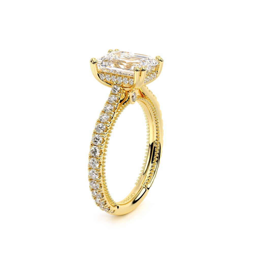 Renaissance-992EM17-14K Yellow Gold Emerald
