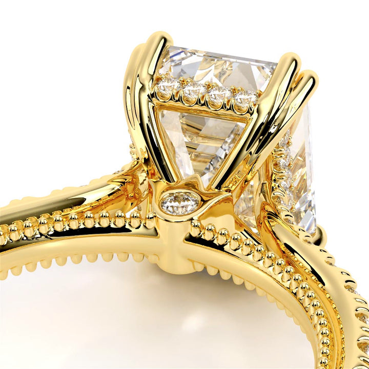 Renaissance-992EM17-14K Yellow Gold Emerald