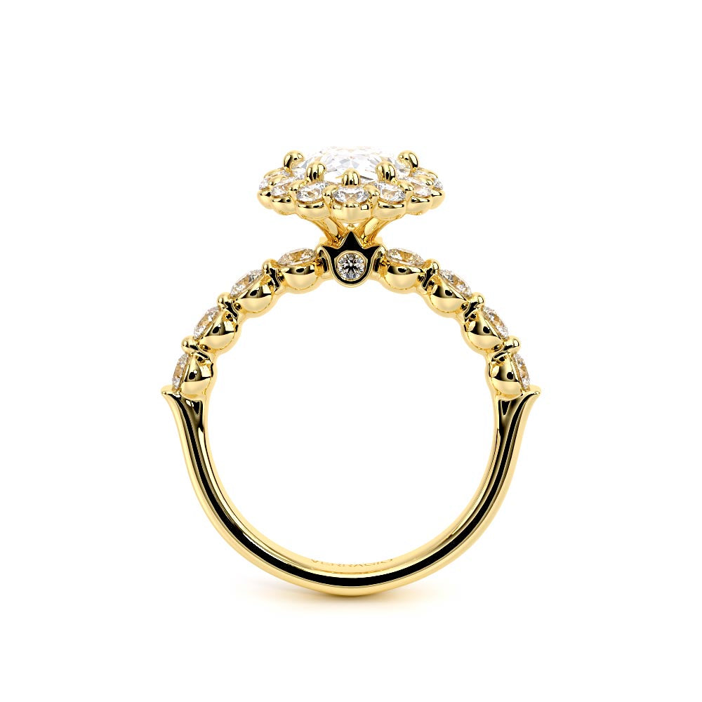 Renaissance-990PS25-18K Yellow Gold Pear