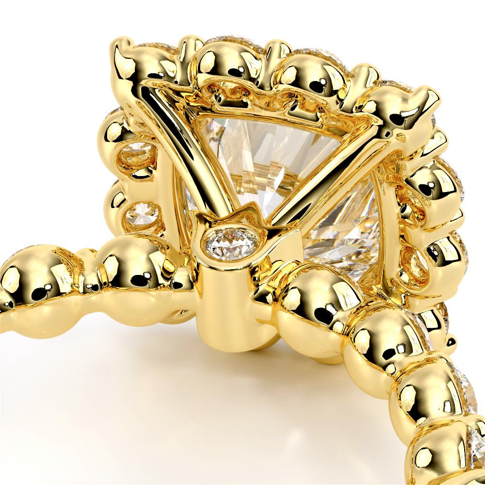 Renaissance-990CU25-18K Yellow Gold Cushion