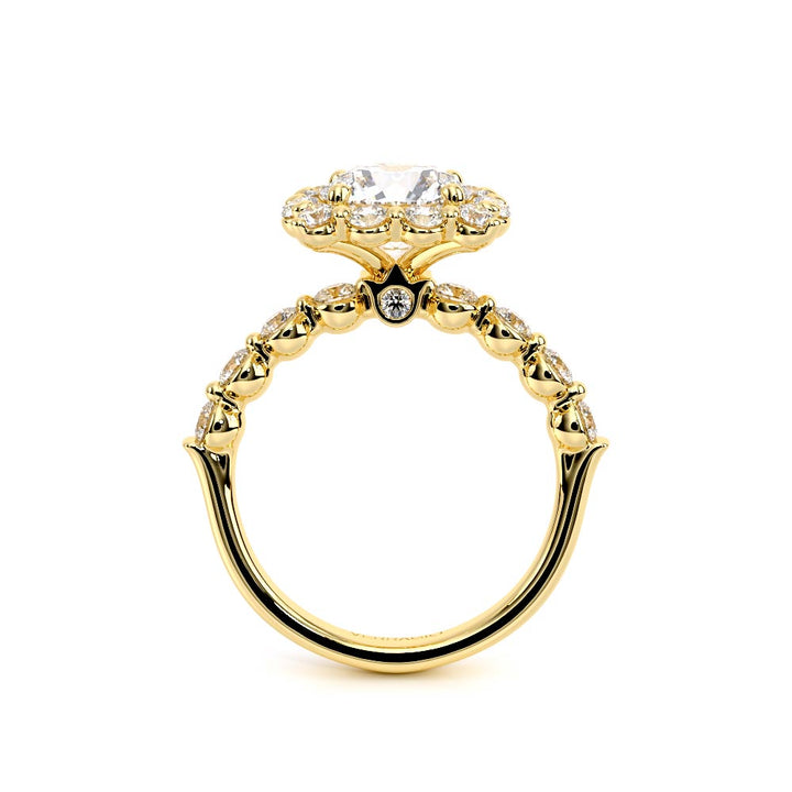 Renaissance-990CU25-18K Yellow Gold Cushion