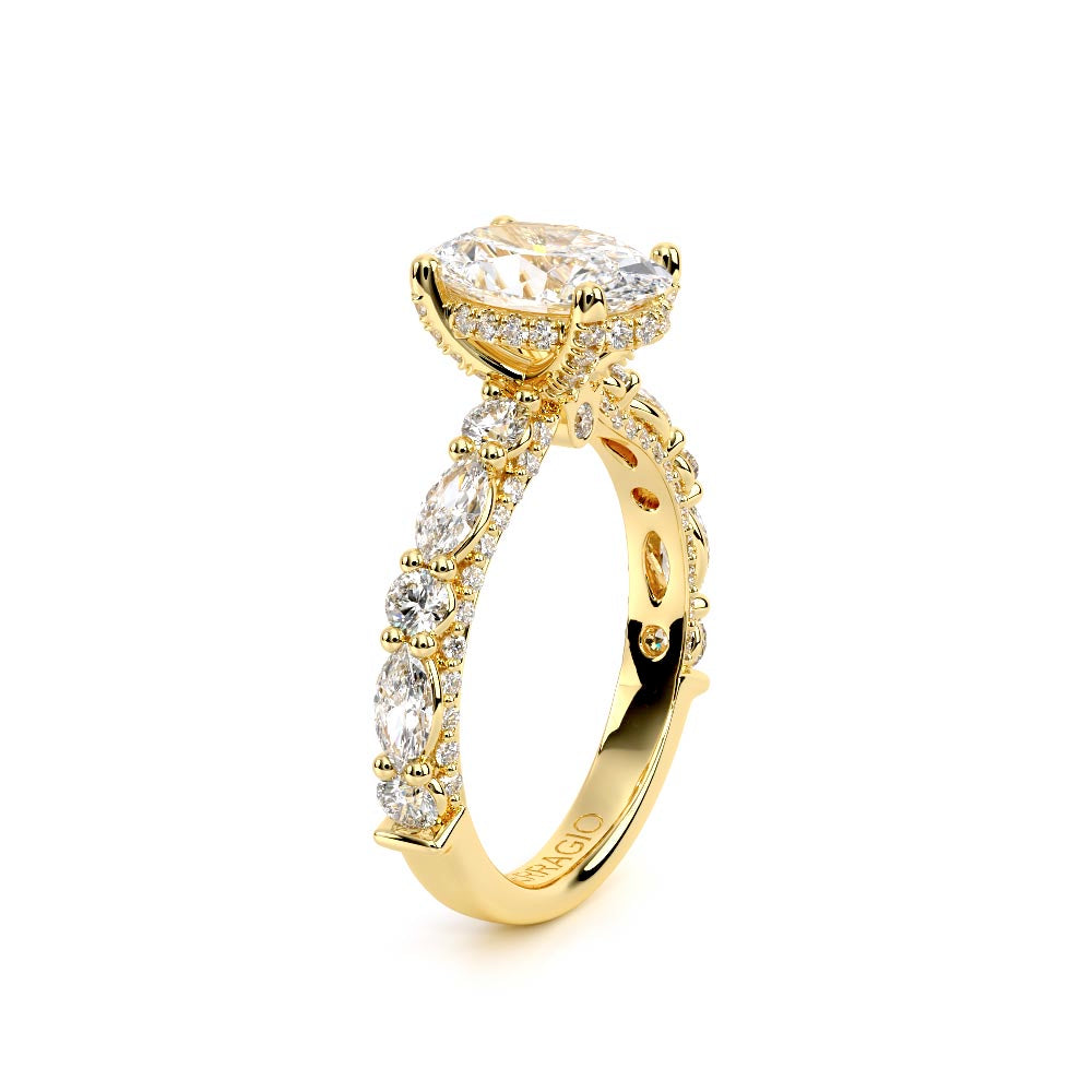 Couture-0490OV25-14K Yellow Gold Oval