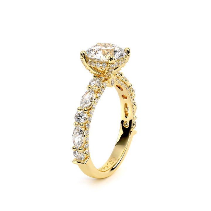 Couture-0490R25-14K Yellow Gold Round