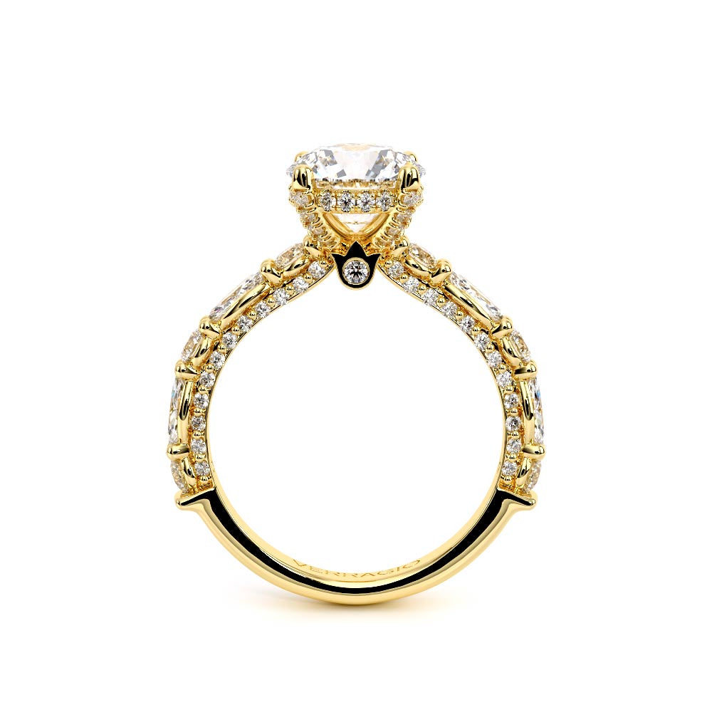Couture-0490R25-14K Yellow Gold Round