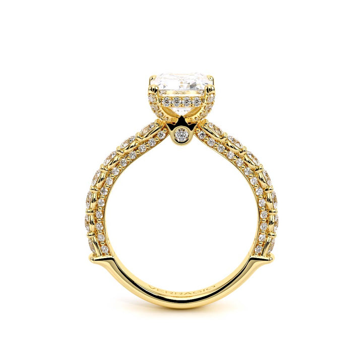 Couture-0489EM25-14K Yellow Gold Emerald