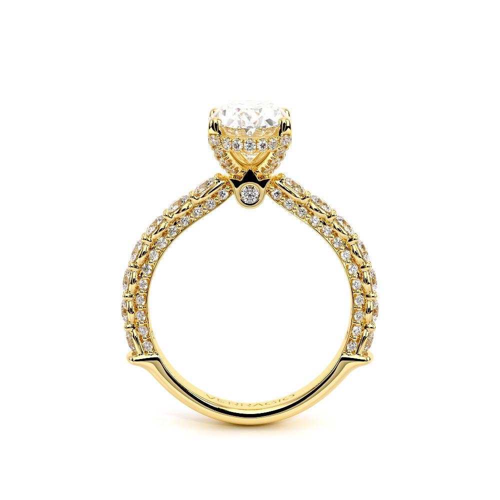 Couture-0489OV25-14K Yellow Gold Oval