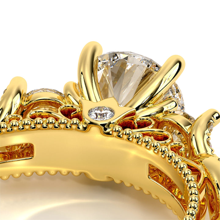 Venetian-5013r-14k Yellow Gold Round