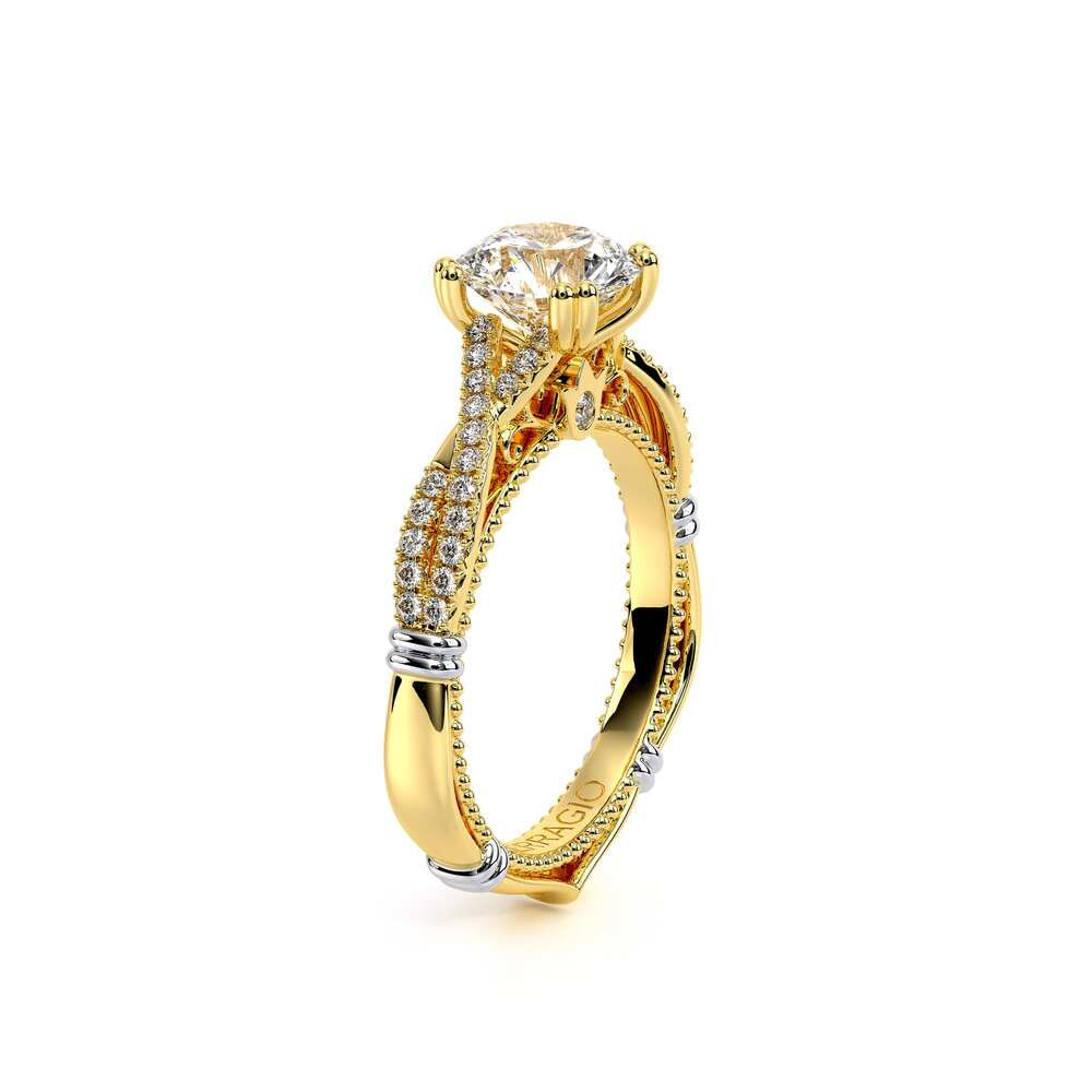 Parisian-105r-18k Yellow Gold Round