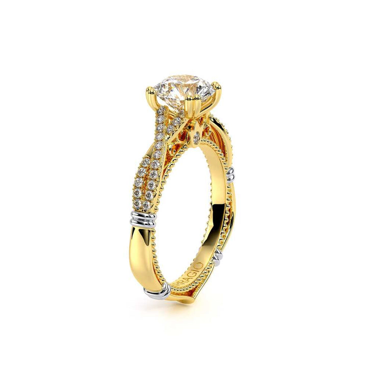 Parisian-105r-18k Yellow Gold Round
