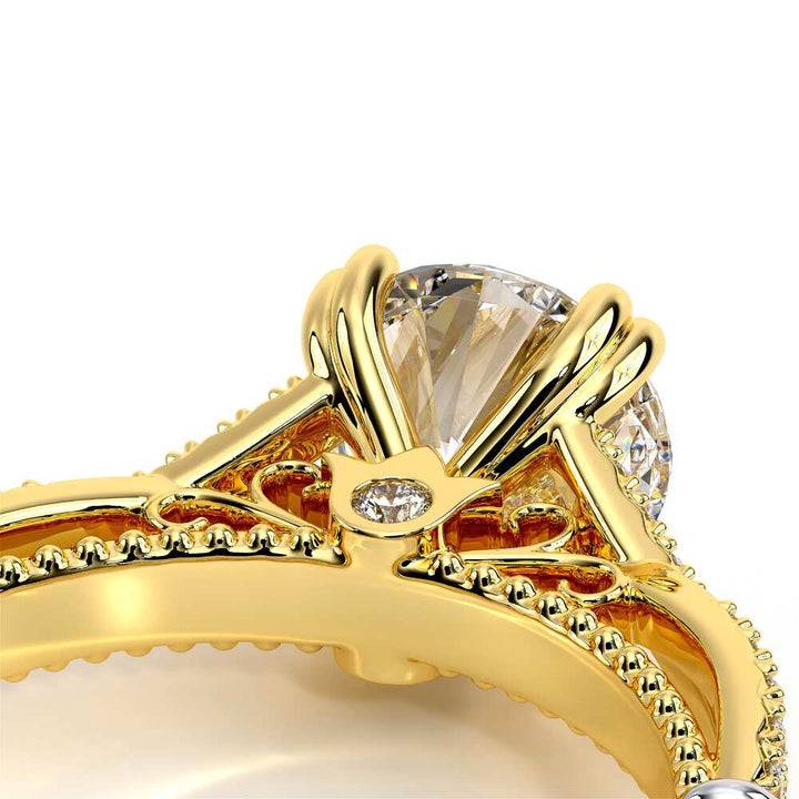 Parisian-105r-18k Yellow Gold Round