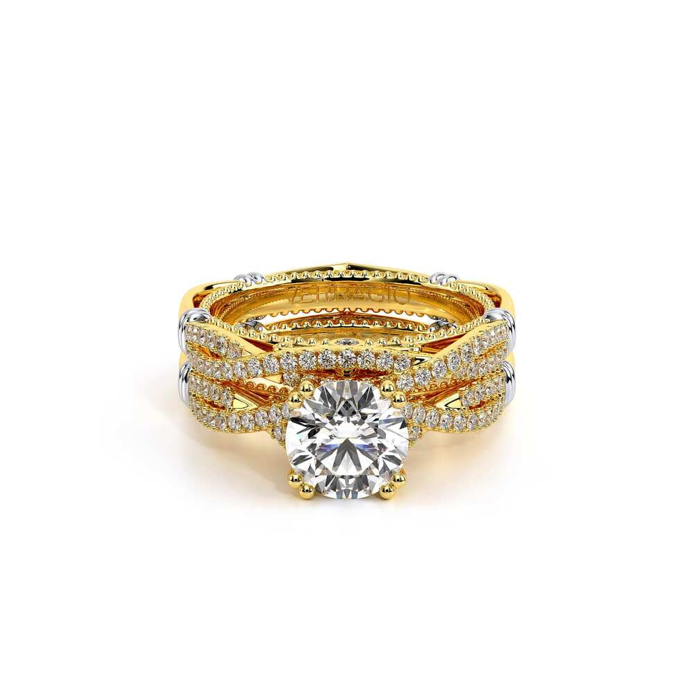 Parisian-105r-14k Yellow Gold Round