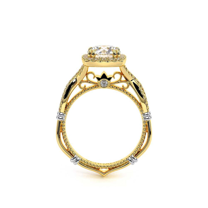 Parisian-106cu-18k Yellow Gold Cushion