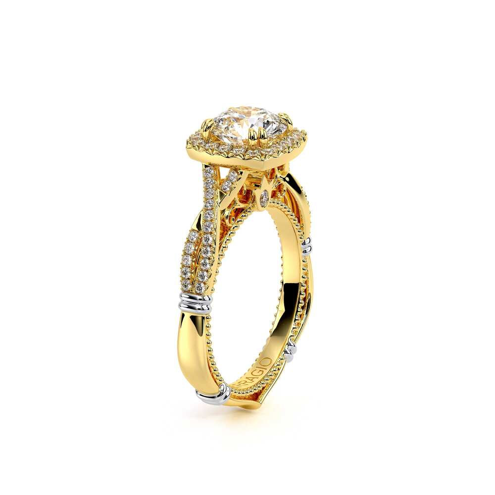 Parisian-106cu-18k Yellow Gold Cushion