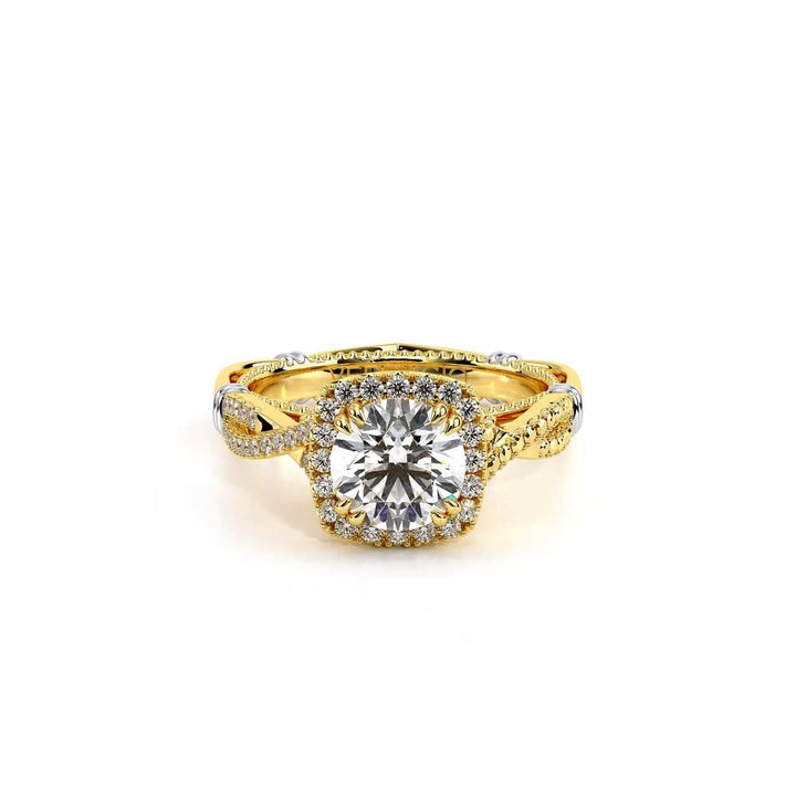 Parisian-106cu-18k Yellow Gold Cushion