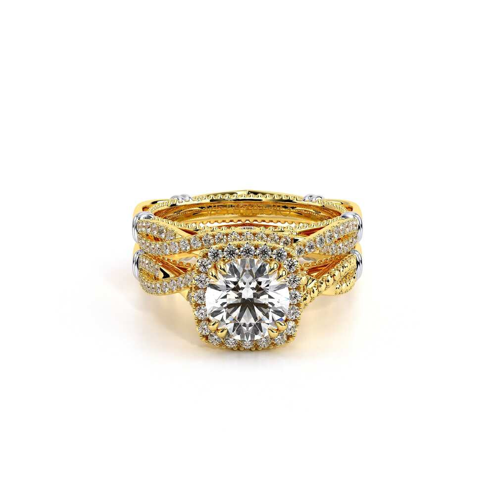 Parisian-106cu-18k Yellow Gold Cushion