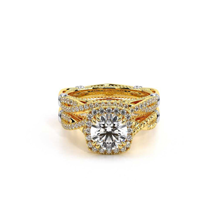 Parisian-106cu-14k Yellow Gold Cushion