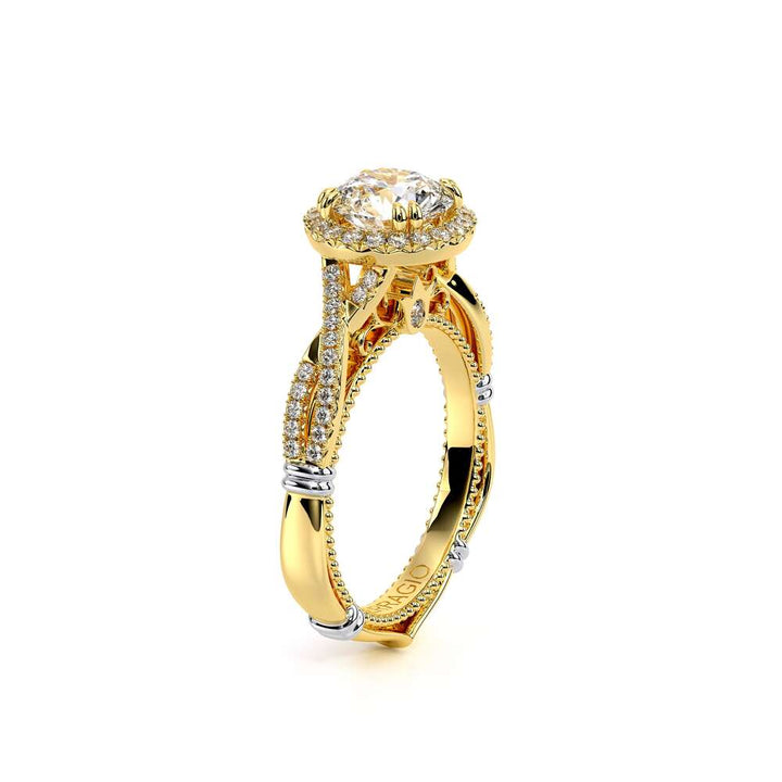 Parisian-106r-18k Yellow Gold Round