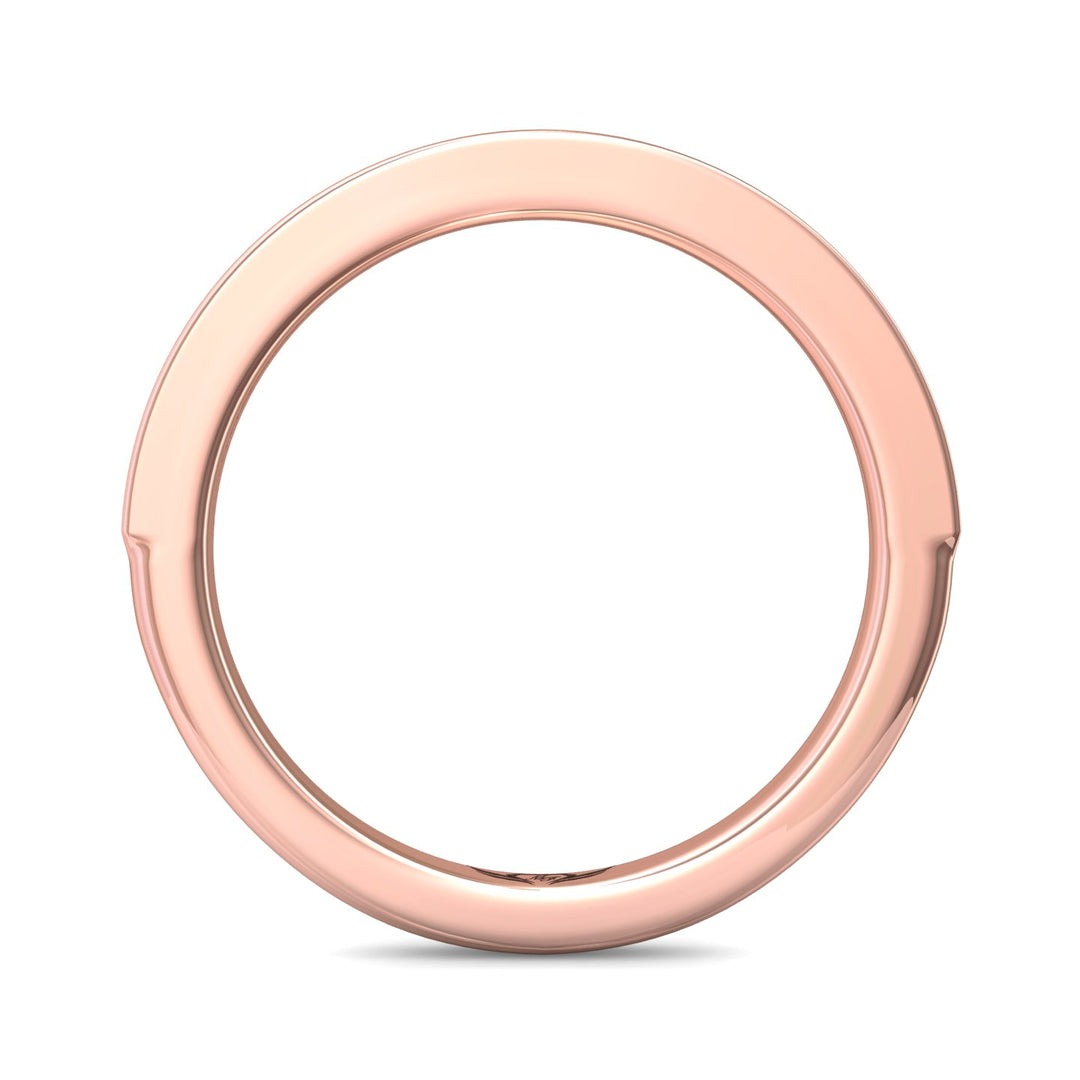 14K Gold Pink Channel/Shared Prong Wedding Band from the Channel/Shared Prong collection - VC08XSRWB_14KP