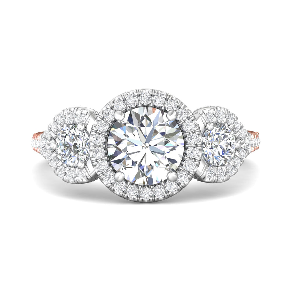 14K Gold Pink/White Encore Engagement Ring from the Encore collection - VT02-AENG_14KPW_RdH_7.5_Prm_H-I_SI1