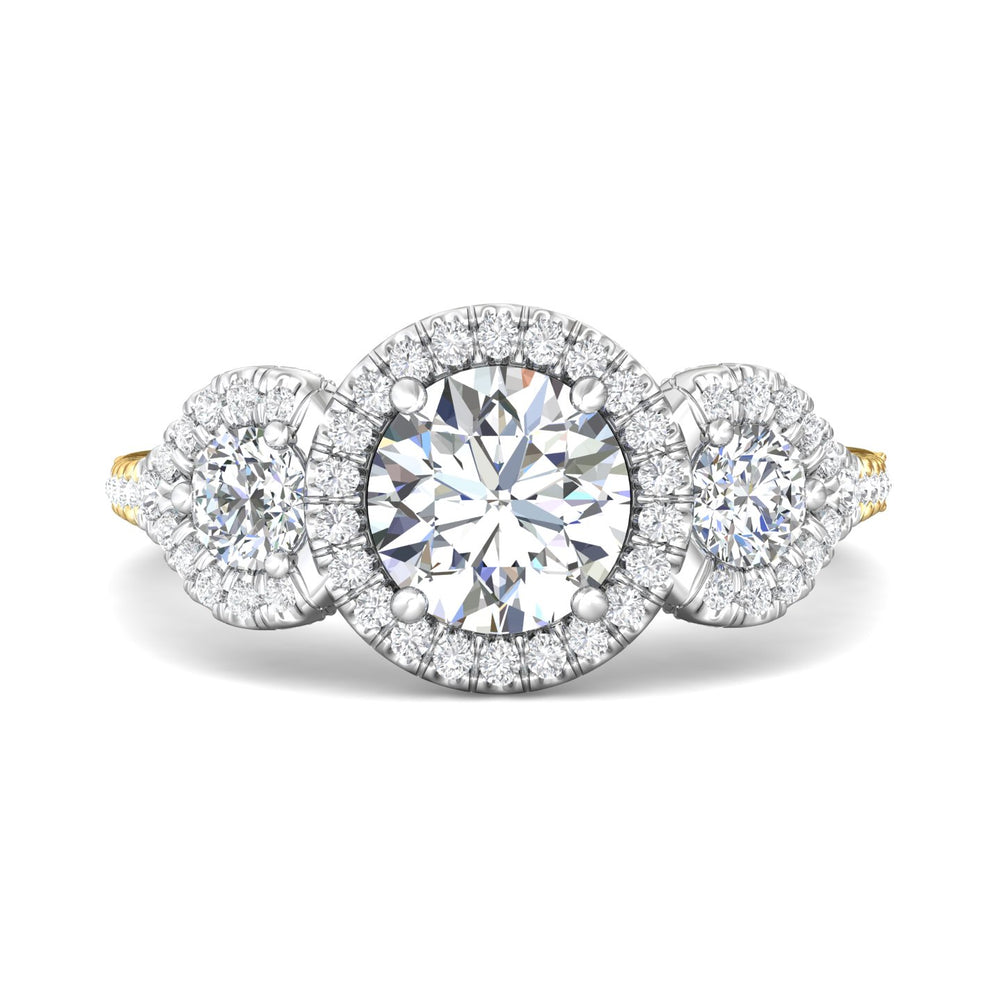 18K Gold White/Yellow Encore Engagement Ring from the Encore collection - VT02-AENG_18KWY_RdH_7.5_Prm_H-I_SI1