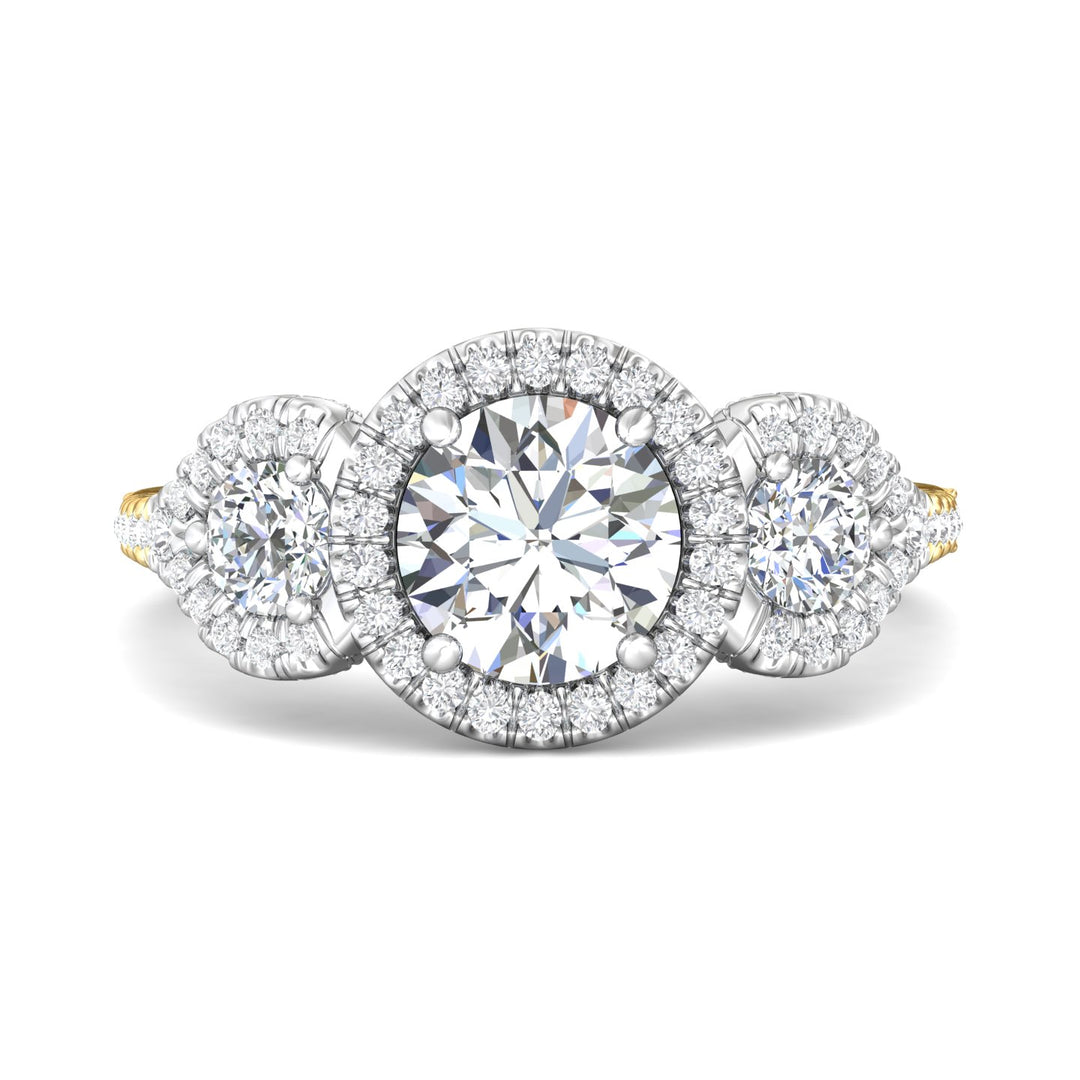 18K Gold White/Yellow Encore Engagement Ring from the Encore collection - VT02-AENG_18KWY_RdH_7.5_Prm_H-I_SI1