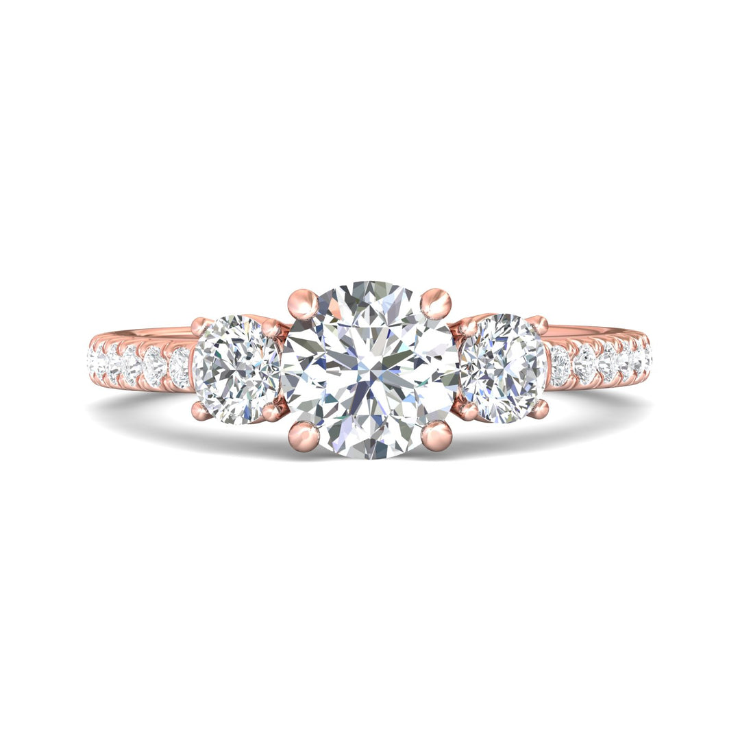 Three Stone Engagement Ring from the Three Stone collection