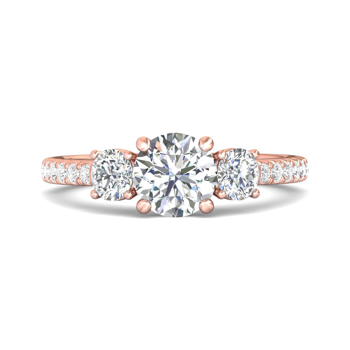 Three Stone Engagement Ring from the Three Stone collection