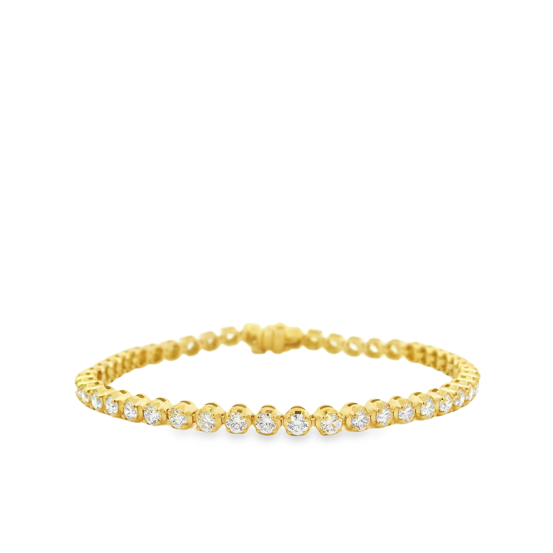 3.81 ct Natural Diamond Tennis Bracelet