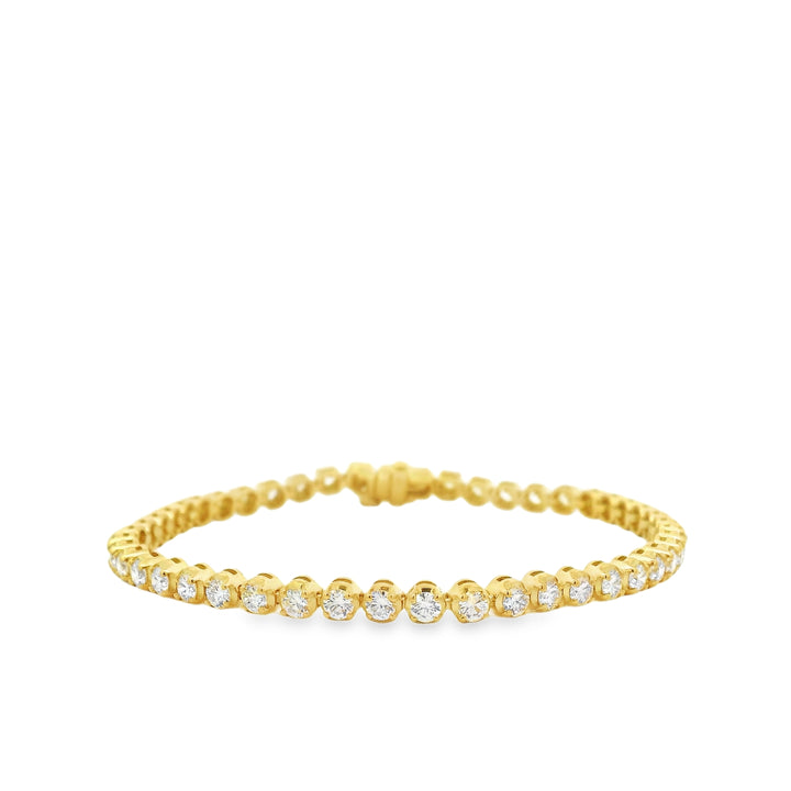 3.81 ct Natural Diamond Tennis Bracelet