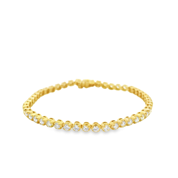 3.81 ct Natural Diamond Tennis Bracelet