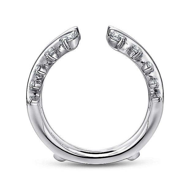 Gabriel & Co. AN12549M-W44JJ 14K White Gold Diamond Ring Enhancer