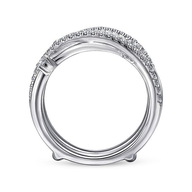 Gabriel & Co. AN12745M-W44JJ 14K White Gold Diamond Ring Enhancer