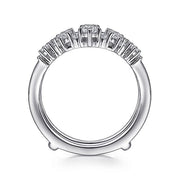 Gabriel & Co. AN14746L-W44JJ 14K White Gold Diamond Ring Enhancer