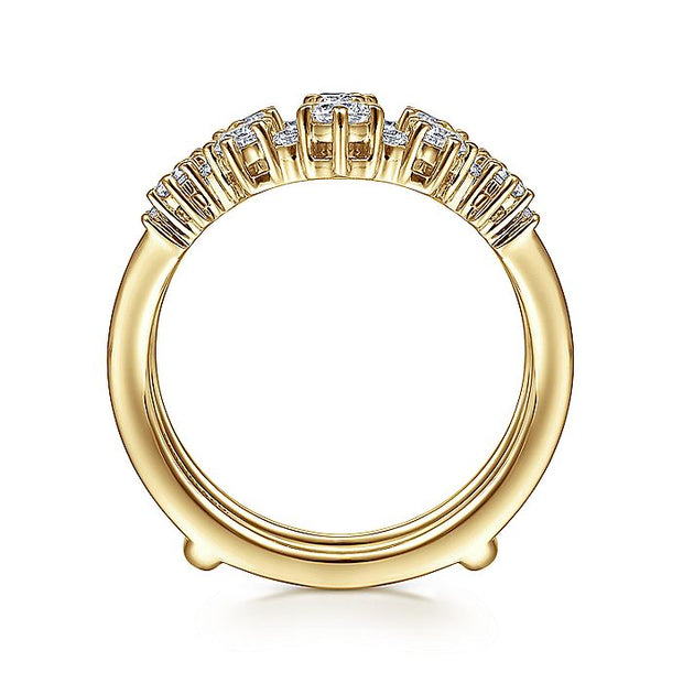 Gabriel & Co. AN14746L-Y44JJ 14K Yellow Gold Diamond Ring Enhancer