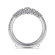 Gabriel & Co. AN14748M-W44JJ 14K White Gold Diamond Ring Enhancer